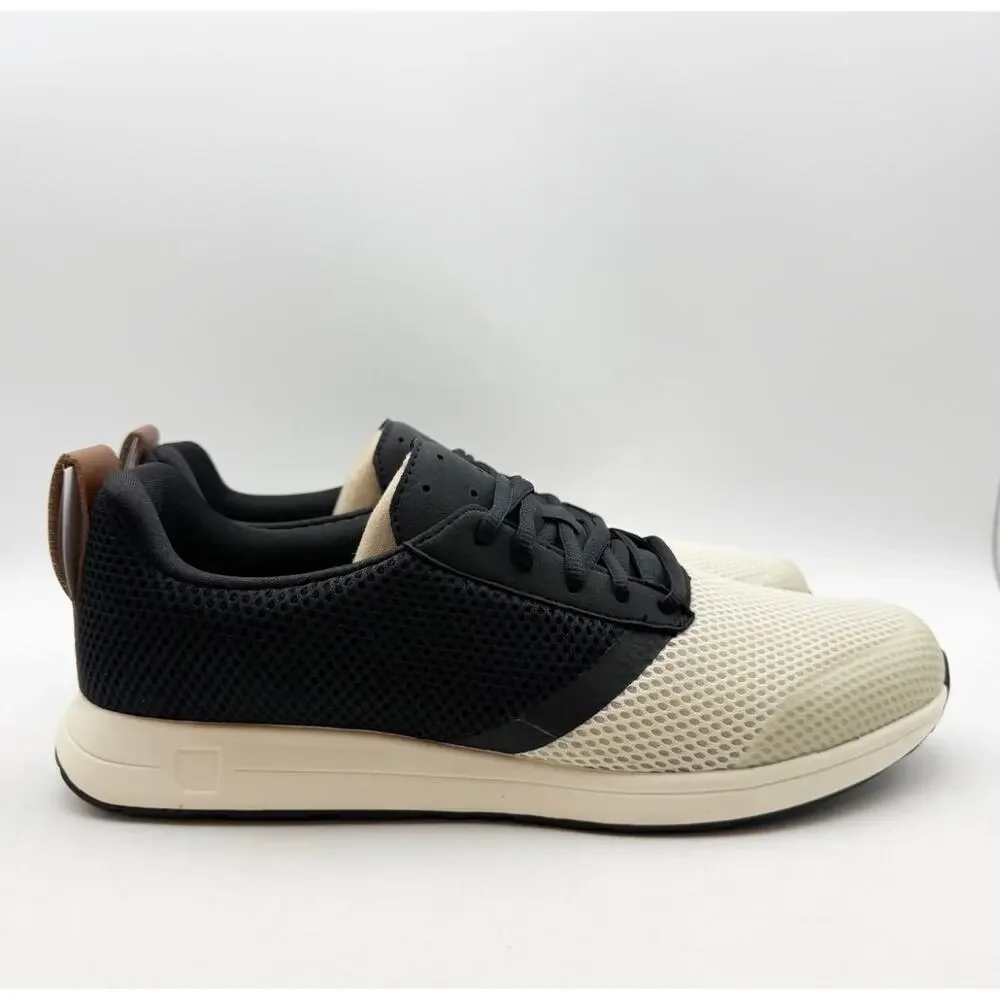 YORK Mens The Henry Runner Athletic Shoes Size 9.5 Black Cream Sneakers NIB